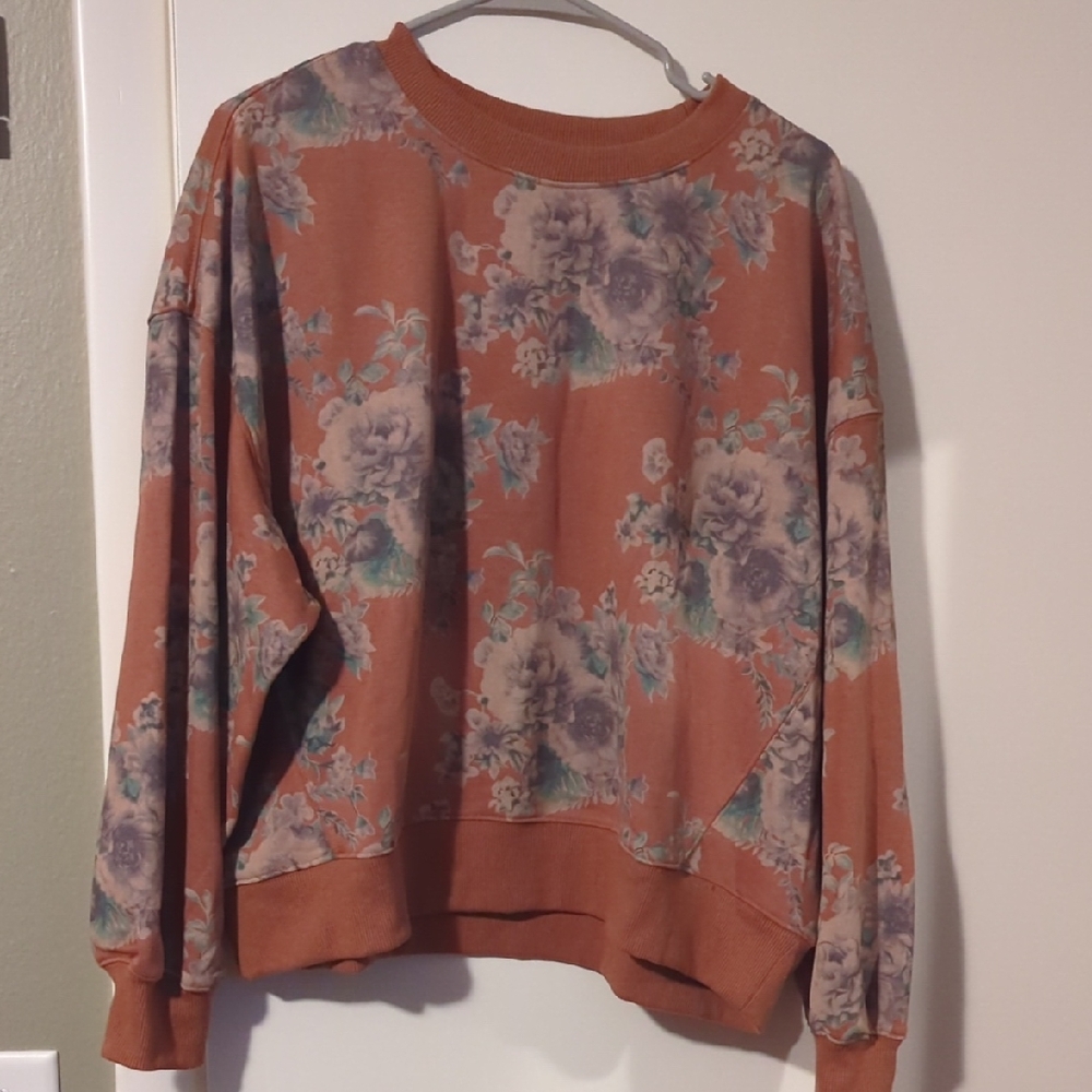 Floral Print Sweatshirt